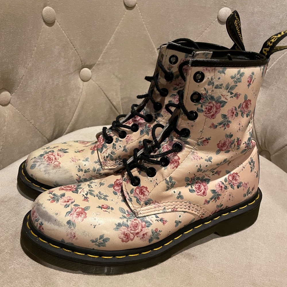 Floral Doc Martens Boots